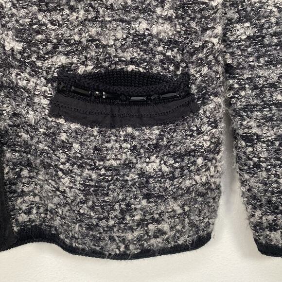 Anne Klein Silk Wool Cashmere Blend Blazer Women's Small  Black - Picture 5 of 10